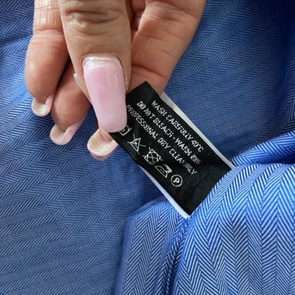 Tom Ford 100% Cotton Herringbone Dress Shirt in Size 43 EUC - Picture 7 of 15